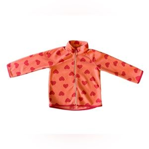 Girls light fleece zipper jacket size 3T